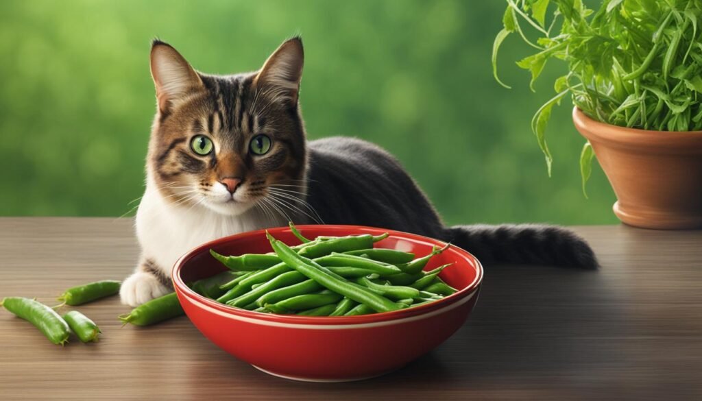 recommended portion size for green beans for cats