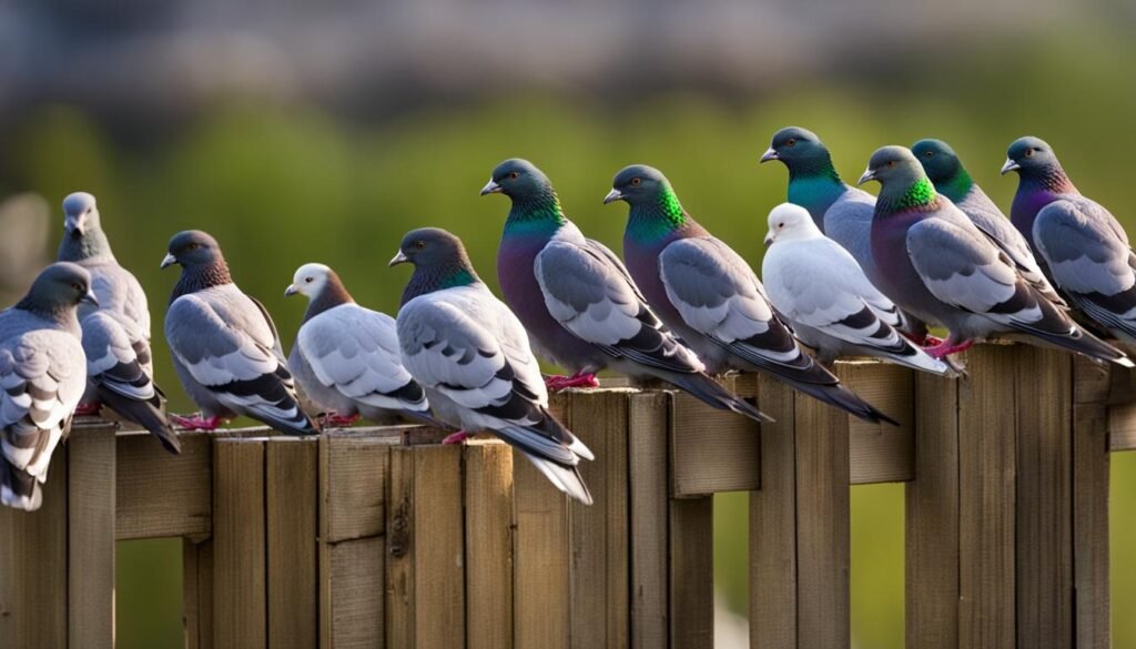 pigeon species adaptation in different climates